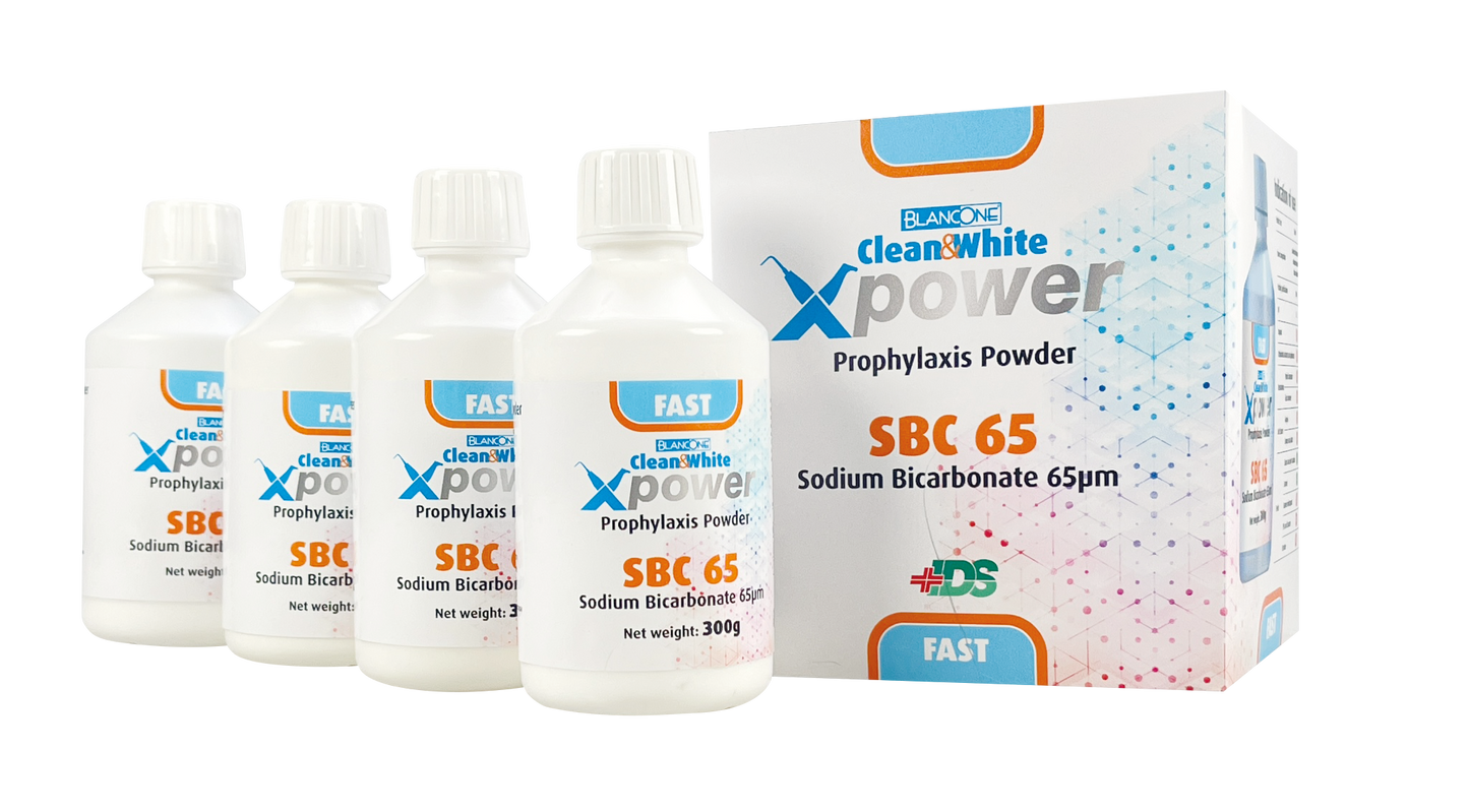Clean&White XPower 65 Sodium Bicarbonate - FAST 65µm (4 x à 300gr. Flaschen)