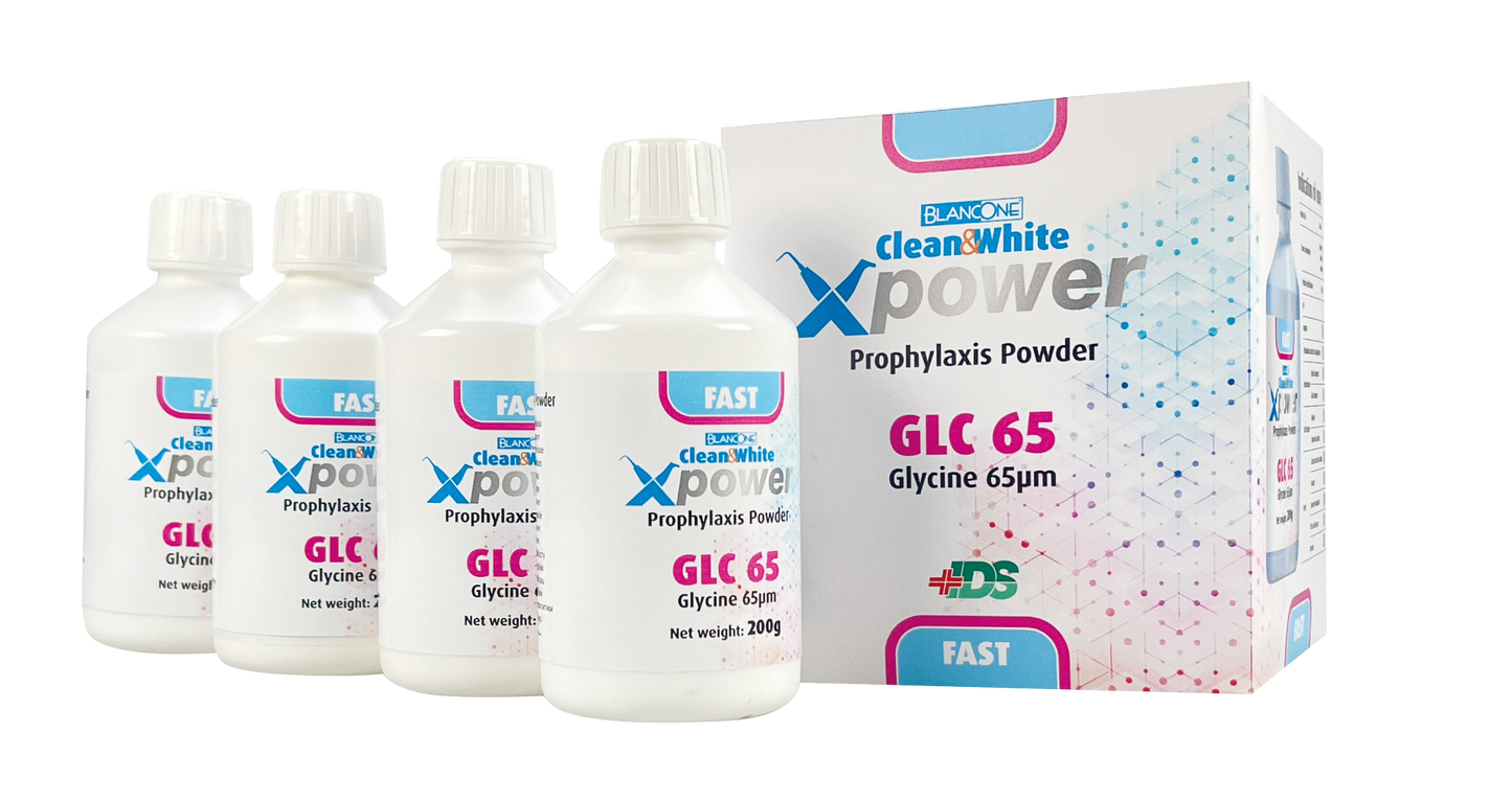 Clean&White XPower 65 Glycine - FAST 65µm (4 Flaschen je 200gr.)