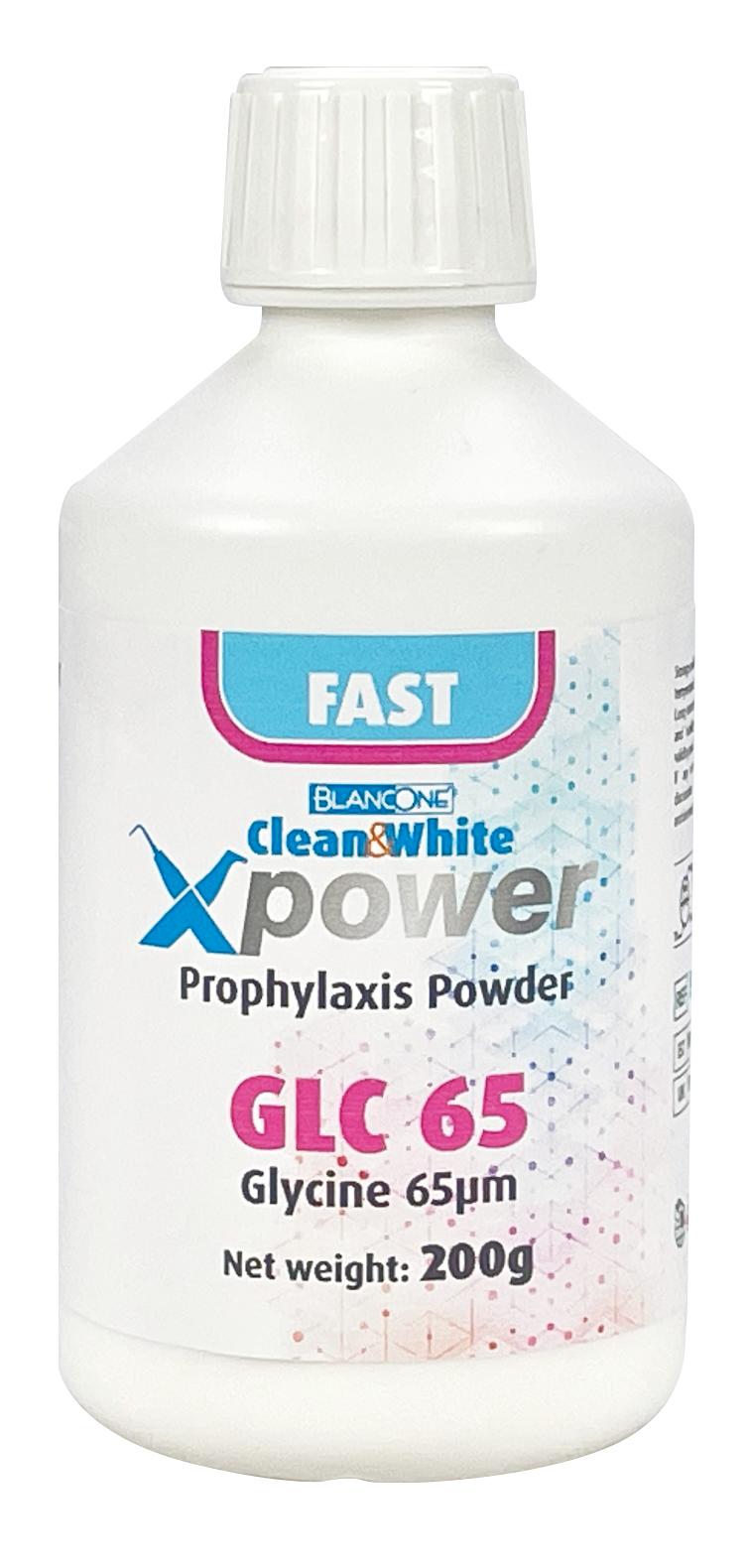 Clean&White XPower 65 Glycine - FAST 65µm (4 Flaschen je 200gr.)